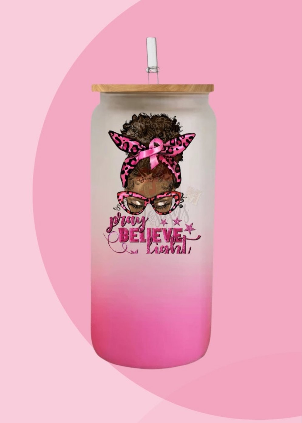 Pray Believe Fight Tumbler