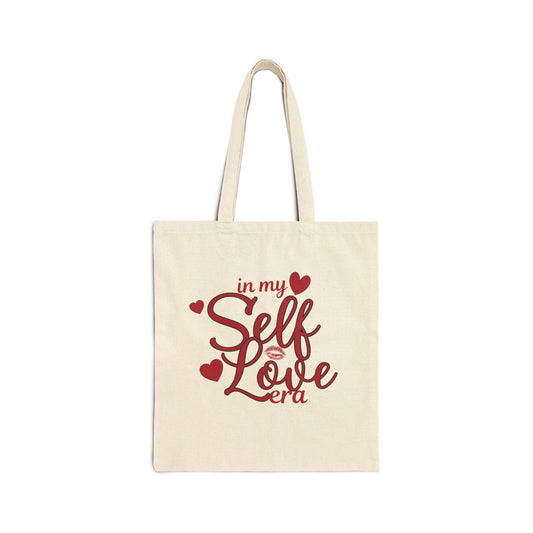 Tote Bag — "In My Self Love Era" Canvas Tote | Self-Love Gift, Eco-Friendly Everyday Bag