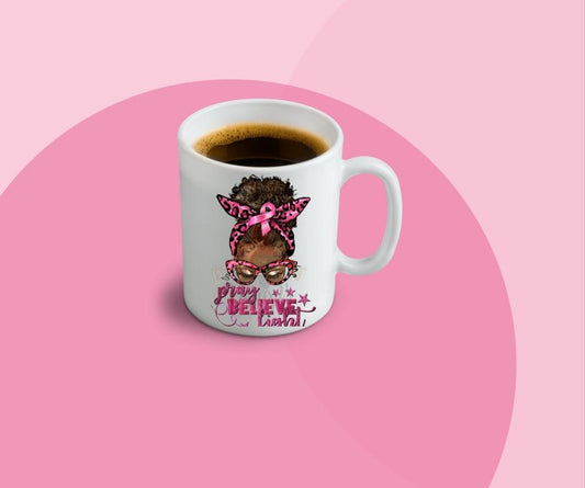 Pray Believe Fight Coffee Mug